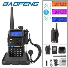 BF UV/AR-5R Walkie-Talkie 430-440 MHz VHF UHF 128 CH Handheld Hand-Funkgerät DE