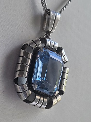 Art deco silber anhänger - art-deco,
