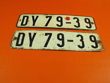 DDR Kennzeichen Nummernschild