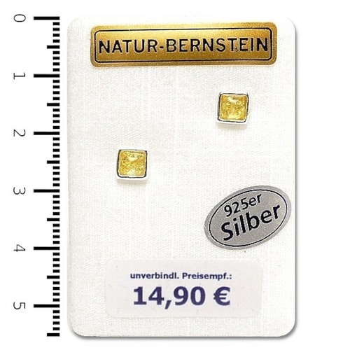 Natur bernstein ohrringe - natur,