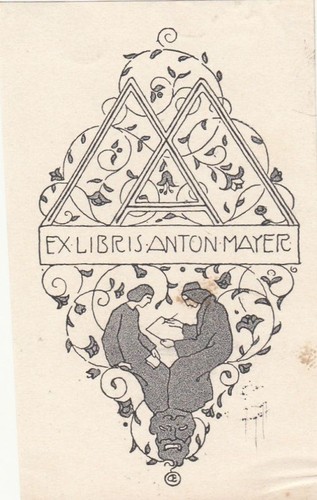Exlibris bookplate klischee - exlibris,