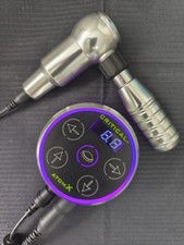 Cheyenne Hawk Thunder + Grip 21" Silver  Tätowiermaschine Set (Netzteil extra)