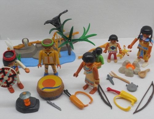 Indianer lager fluss figuren - lager,