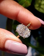 3 kt Ovalschliff Moissanit