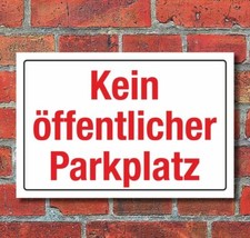 Schild kein öffentlicher - kein,