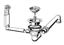 Ab- und Überlaufgarnitur für Villeroy & Boch Spülstein 6320 61 mit Handbedienung