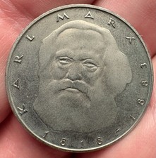 5 Mark Silbermünze Karl Marx 1983 J