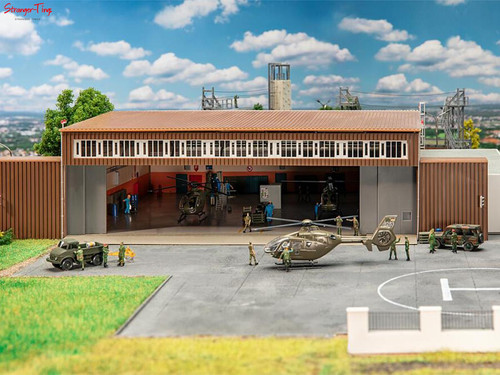 Faller hangar mit hubschrauber - faller,