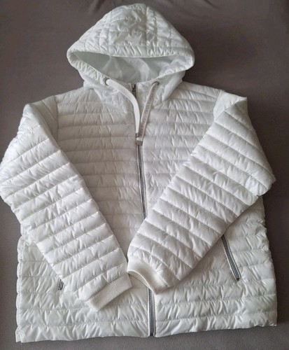 Damen jacke gesteppt weiß - jacke,