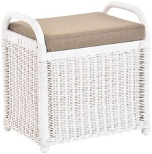 Rattan Sitzbank Sitzhocker mit