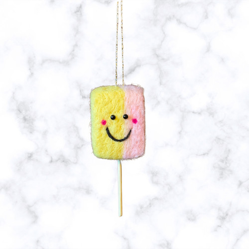 Needle felted drum stick - felted,