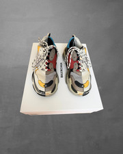 Balenciaga Triple S Split White Light Grey Yellow Men's US 7 EUR 40