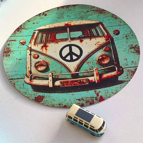 Retro wandbild - retro,