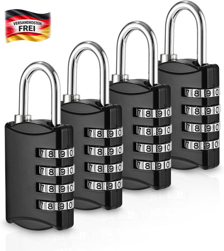 4er pack zahlenschloss - 4er,