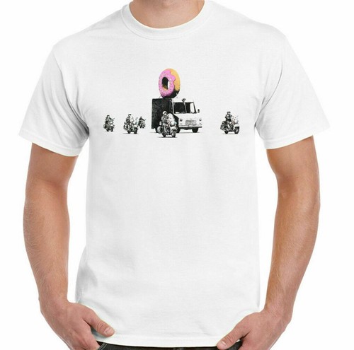 Banksy shirt donut polizei - banksy,