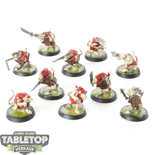 Skaven clanrats bemalt - clanrats,