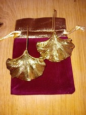 Ohrringe ( Ohrhänger) vergoldet sehr groß gebraucht
