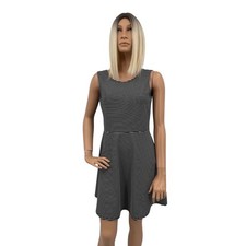 Clockhouse Kleid Große XI schwarz weiß gestreift