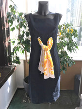 Elegantes *Alba Moda* Cocktailkleid schwarz Baumwolle 38 + Schal TOP! WIE NEU!