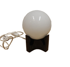 60/70er Tischleuchte Kugellampe Milchglas Keramik  lamp  60s 70s Vintage