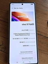 Vivo X Fold 5 mit 512 GB RAM und 16 GB Rom, Dual Sim, weiß