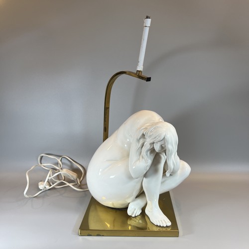 Große weiße nackte lampe - weiße,