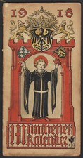 MÜNCHENER KALENDER 1918 WAPPEN OTTO HUPP