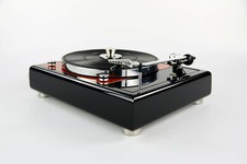 Restaurierter Thorens TD 150 MKII Plattenspieler Turntable black orange metallic