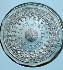 Australia 50 Cents 1977 Elizabeth II 2nd Portrait-Silver Jubilee In Vo #26/79/80