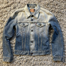 LEVI'S Damen Trucker Jacket S Small Denim Punk Girl Renee Reggae Ska Jeans Jacke