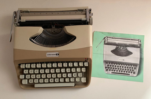 Underwood schreibmaschine - 18,