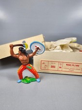 DDR Gummi Indianer Chato m. Beil u. Schild Richard Hopf NEU unbespielt