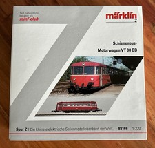 Märklin 88166 Schienenbus-Motorwagen VT 98 DB Unbespielt Sammler Nichtraucher