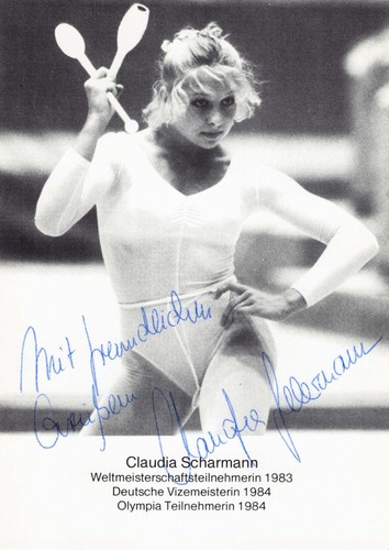 Claudia scharmann autogramm - scharmann,