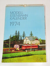Modelleisenbahn Kalender 1974 Vintage Geburtstagsgeschenk