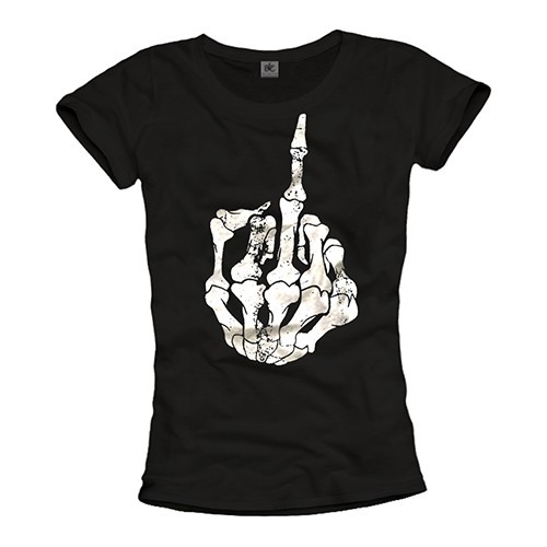 Skull damen shirt - skull, finger