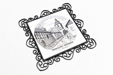 Deko-Fliese "900 Jahre Ringgau Röhrda" Blick auf die Wehrkirche