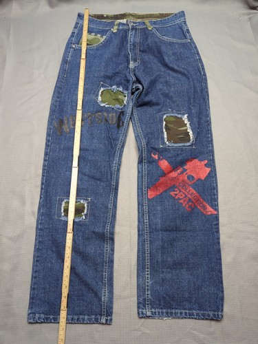 2pac makaveli jeans herren - 2pac, w32