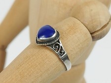 925 silber ring lapislazuli - silber,