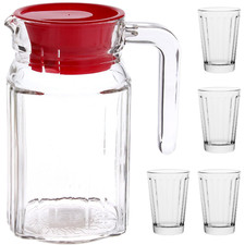 Saftkanne 0,8 L + 4 Gläser