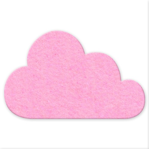 Wolken filz untersetzer - wolken,