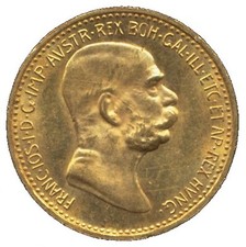 10 Kronen Österreich-Ungarn Goldmünze Franz Joseph I 1908, D0596