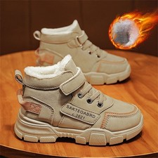 Kinder Junge Schneestiefel Schuhe Winter Warme Schuhe Stiefel Gefüttert Schuhe