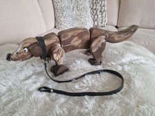 Dackel Gassi gehen Handarbeit