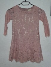 Monnalisa Kleid Festlich mit Fellkragen Weihnachten Größe 128/8 Jahre 