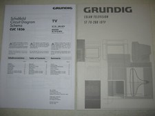 Bedienungsanleitung Manual Grundig ST 70-280 IDTV + Schaltbild