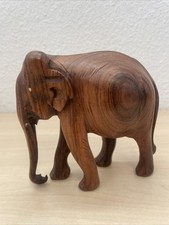 Elefant aus Holz 13 cm hoch