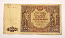 alter Geldschein 1000 ZLOTYCH