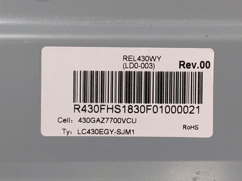 Lcd panel lc430egy sjm1 - lcd, für