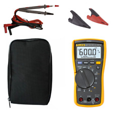 Fluke 117 True RMS Digitalmultimeter (KITH) Testleitungen/Sonden/Krokodilclips & Etui